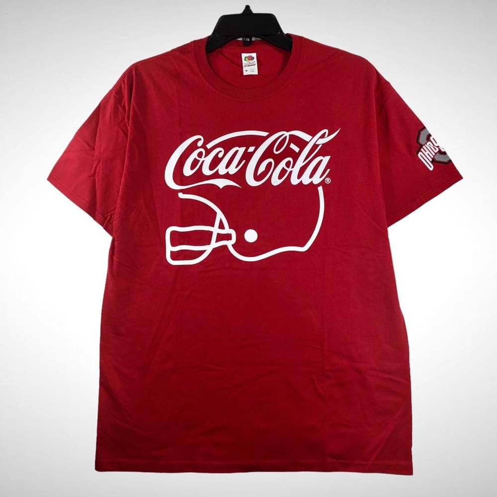 Coca Cola x Ohio State University Buckeyes Coca Cola T-Shirt Men's Size Medium!